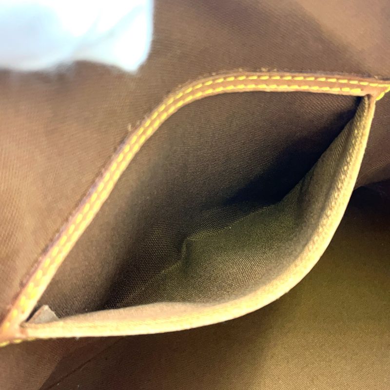 Louis Vuitton Alma PM Monogram Leather × PVC Brown Handbag Gold M51130