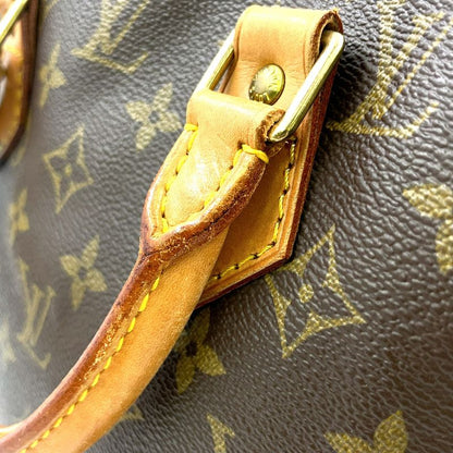 Louis Vuitton Alma PM Monogram Leather × PVC Brown Handbag Gold M51130