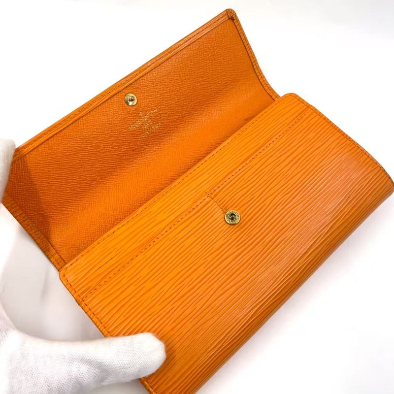 Louis Vuitton Porte Trésor International Epi Tassili Yellow Leather Yellow