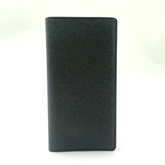 Louis Vuitton Porte Barrule Carte Cles Di Taiga Ardoise Leather Black Folding