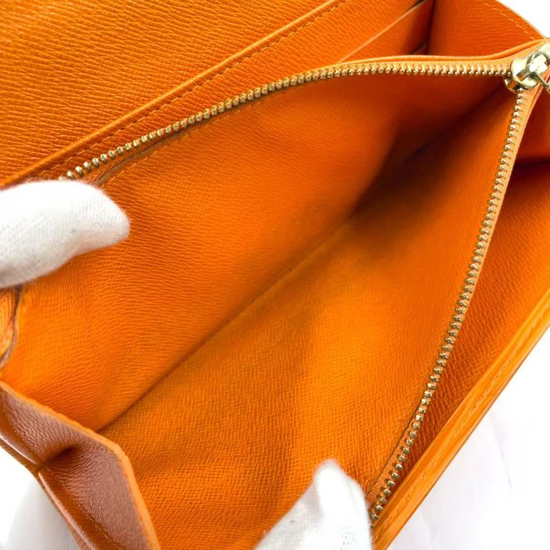 Louis Vuitton Porte Trésor International Epi Tassili Yellow Leather Yellow