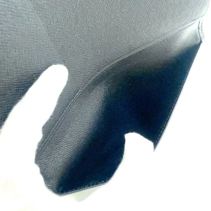 Louis Vuitton Porte Barrule Carte Cles Di Taiga Ardoise Leather Black Folding