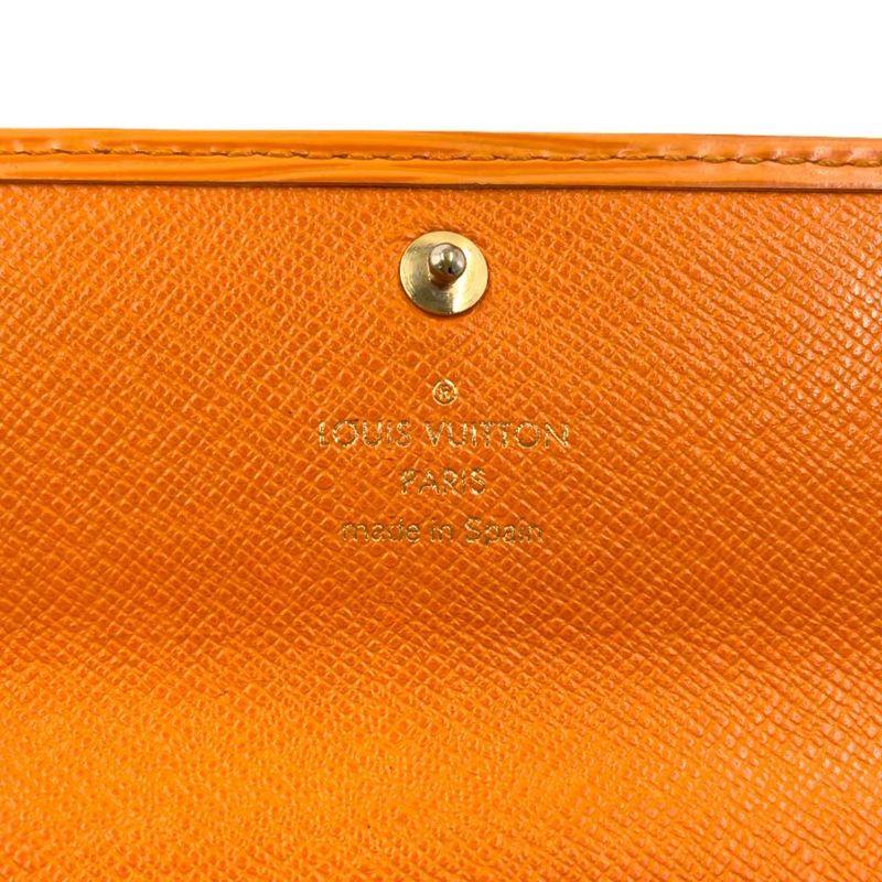 Louis Vuitton Porte Trésor International Epi Tassili Yellow Leather Yellow