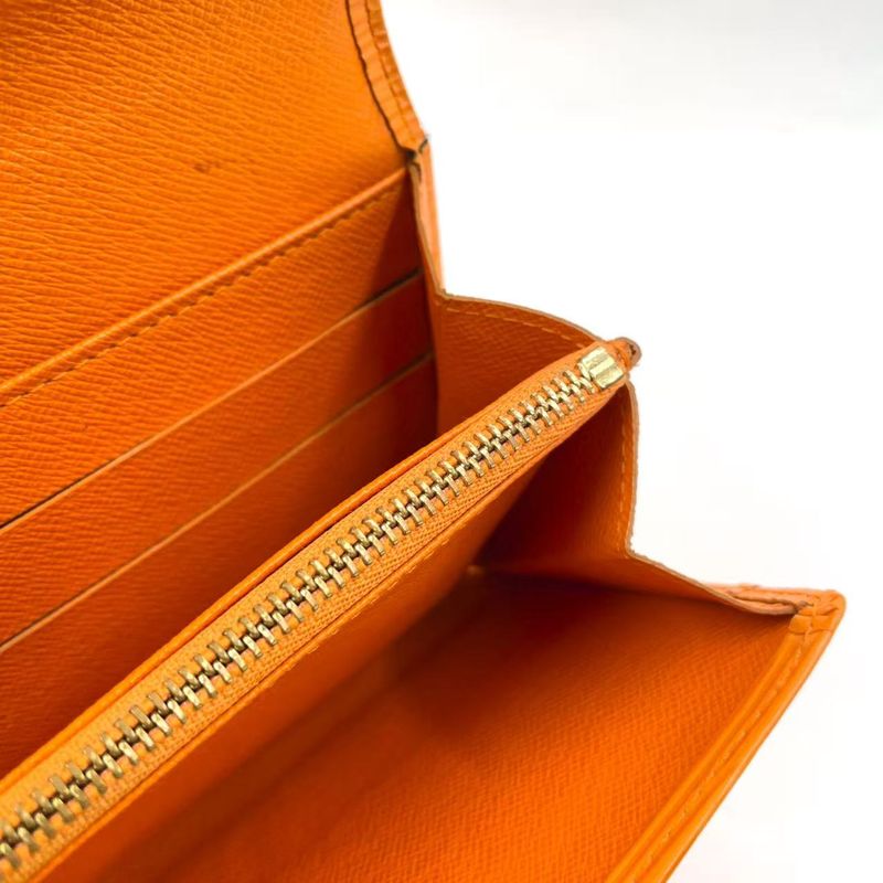 Louis Vuitton Porte Trésor International Epi Tassili Yellow Leather Yellow