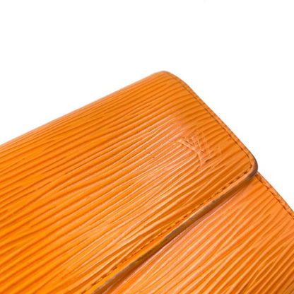 Louis Vuitton Porte Trésor International Epi Tassili Yellow Leather Yellow