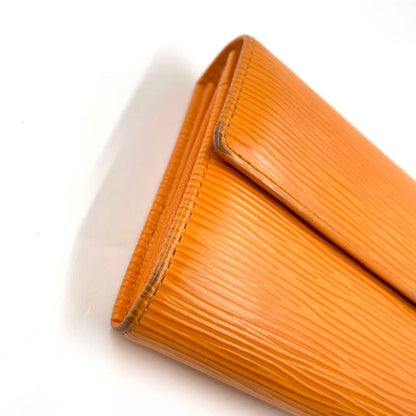 Louis Vuitton Porte Trésor International Epi Tassili Yellow Leather Yellow