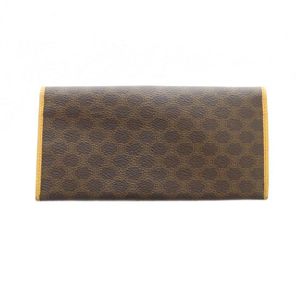 Celine Long Wallet PVC Leather Macadam Pattern Total Logo Brown - GY18 MQ - OH