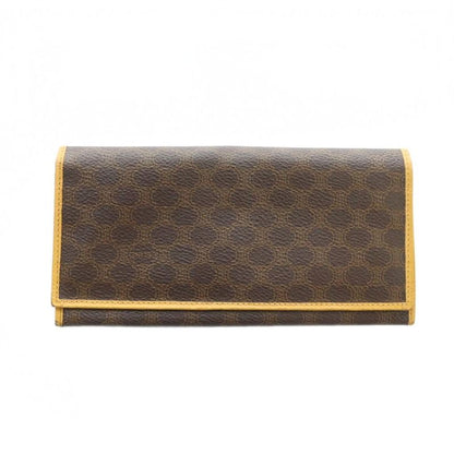 Celine Long Wallet PVC Leather Macadam Pattern Total Logo Brown - GY18 MQ - OH
