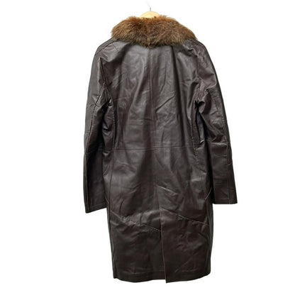 Fendi Coat Size 44 L Women's - Dark Brown Long Sleeves Fall Winter