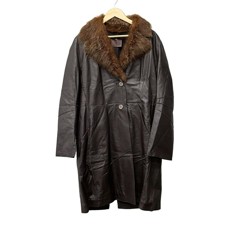 Fendi Coat Size 44 L Women's - Dark Brown Long Sleeves Fall Winter