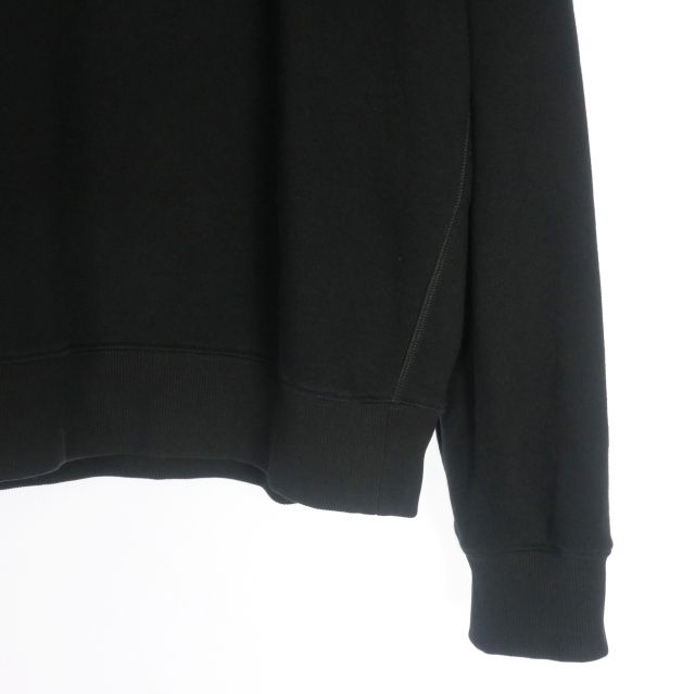 Prada 23AW Triangle Logo Crew Neck Oversized Sweatshirt Long Sleeve M Black