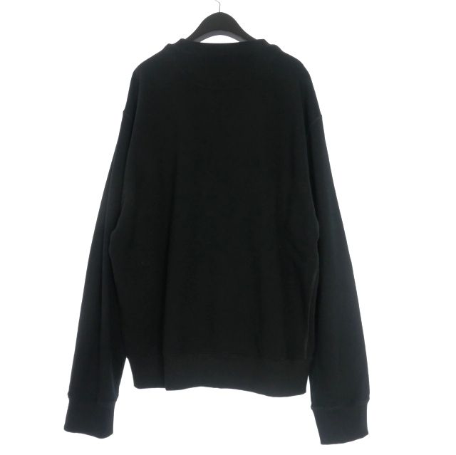 Prada 23AW Triangle Logo Crew Neck Oversized Sweatshirt Long Sleeve M Black