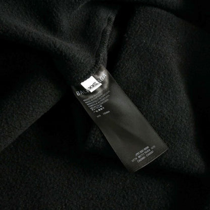 Balenciaga 21AW FREE Damaged Oversized Hoodie Long Sleeve XXS Black 661711