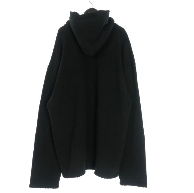 Balenciaga 21AW FREE Damaged Oversized Hoodie Long Sleeve XXS Black 661711