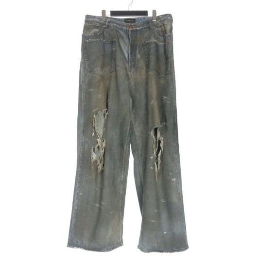 Balenciaga 23AW Patched Pocket Baggy Jeans Baggy Jeans Denim Pants L Indigo
