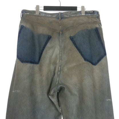 Balenciaga 23AW Patched Pocket Baggy Jeans Baggy Jeans Denim Pants L Indigo