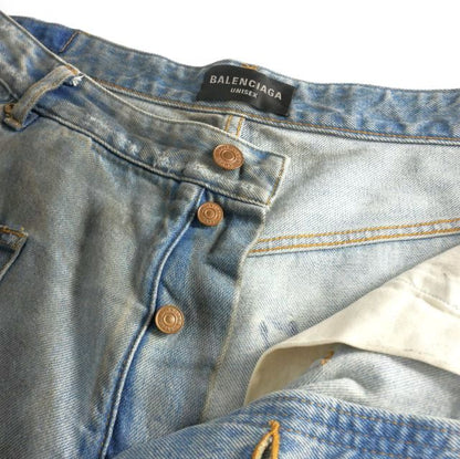 Balenciaga 23AW Patched Pocket Baggy Jeans Baggy Jeans Denim Pants L Indigo
