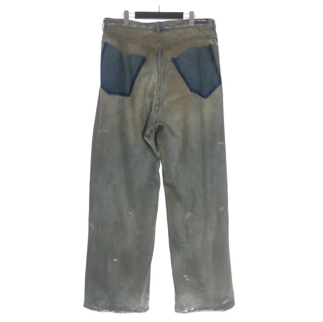 Balenciaga 23AW Patched Pocket Baggy Jeans Baggy Jeans Denim Pants L Indigo