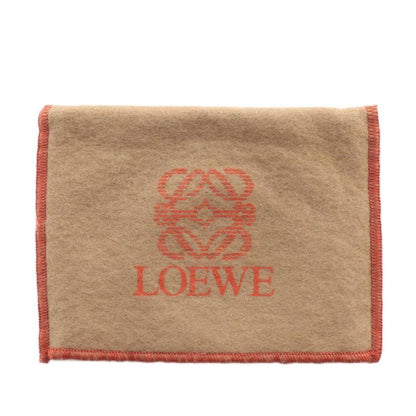 Loewe Coin Case Leather Round Shape Round Anagram Shape Push Red Xz-oh-gy11