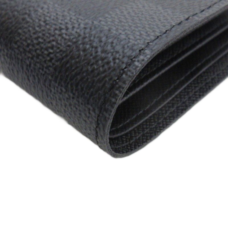 Louis Vuitton Damier Graphite Portefeuille Marco Bifold Wallet N62664 Black AA