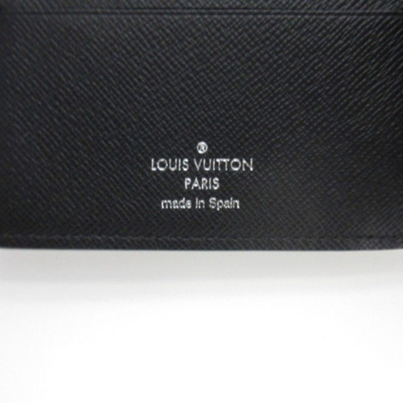 Louis Vuitton Damier Graphite Portefeuille Marco Bifold Wallet N62664 Black AA