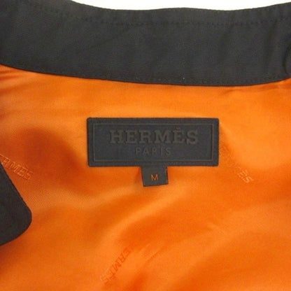 Hermes Nylon Jacket Bicolor Black Orange M
