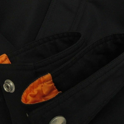 Hermes Nylon Jacket Bicolor Black Orange M