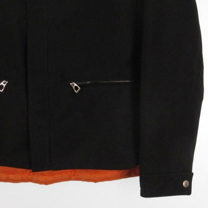 Hermes Nylon Jacket Bicolor Black Orange M