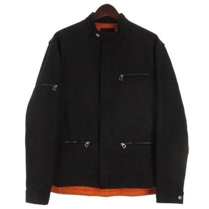 Hermes Nylon Jacket Bicolor Black Orange M