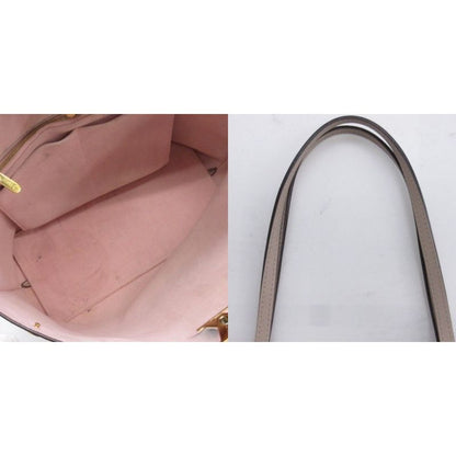 Louis Vuitton Lock Me Go Tote Bag Leather M56107 Beige