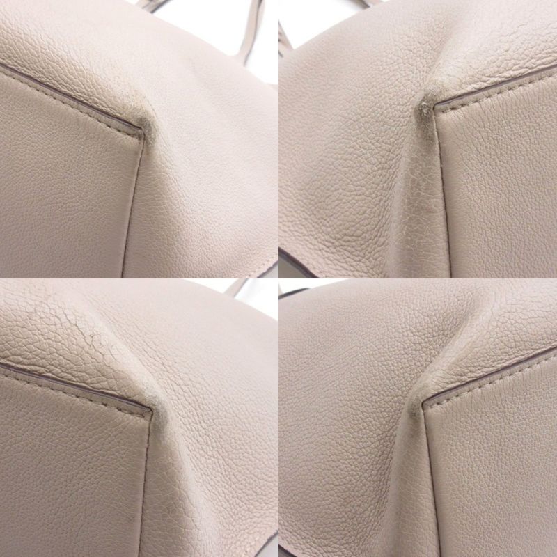 Louis Vuitton Lock Me Go Tote Bag Leather M56107 Beige