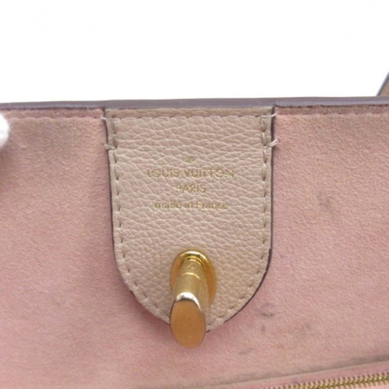 Louis Vuitton Lock Me Go Tote Bag Leather M56107 Beige