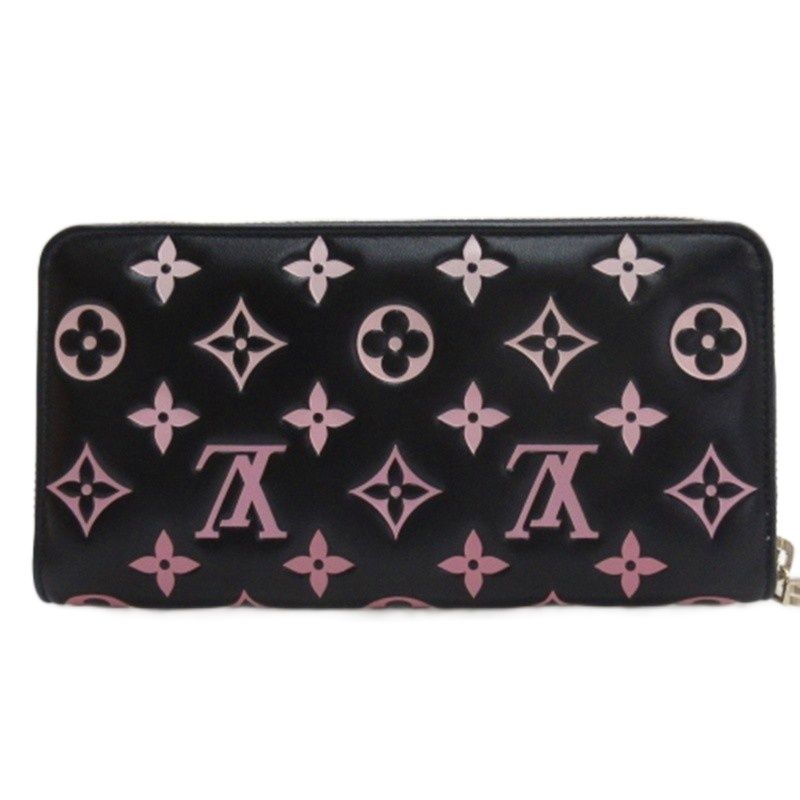 Louis Vuitton Monogram Zippy Wallet Coussin Long Wallet Round Zipper M12152