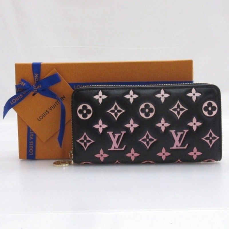 Louis Vuitton Monogram Zippy Wallet Coussin Long Wallet Round Zipper M12152