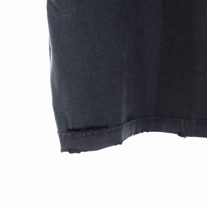 Balenciaga Damaged Cropped T-shirt Cut And Sewn Short Sleeve L Black