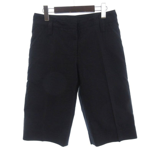 Louis Vuitton Shorts Half Pants Zip Fly Cotton Black 36 - GY19 AA