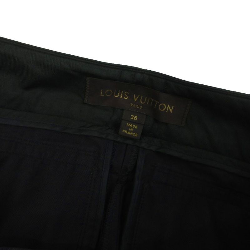 Louis Vuitton Shorts Half Pants Zip Fly Cotton Black 36 - GY19 AA