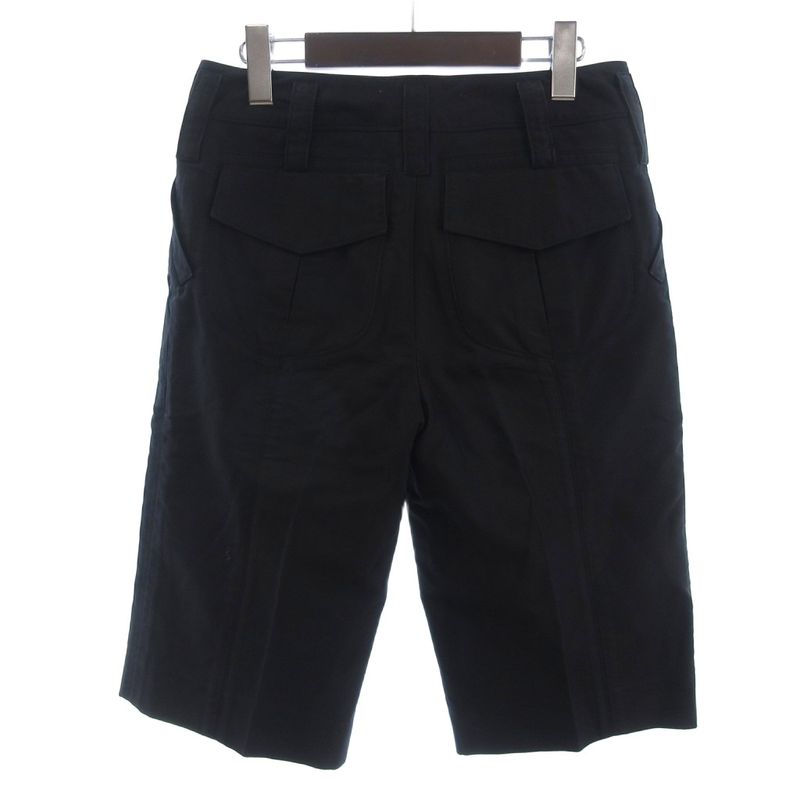 Louis Vuitton Shorts Half Pants Zip Fly Cotton Black 36 - GY19 AA