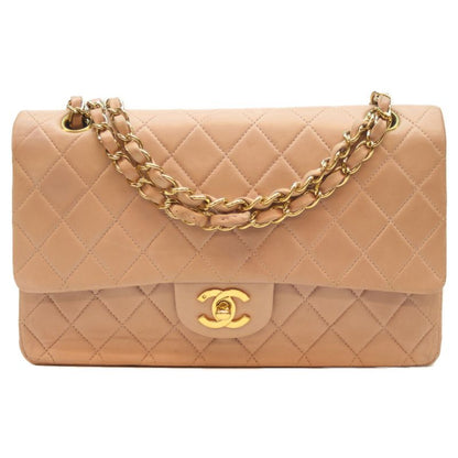 Chanel No 6 A01112 Pink Lamb GHW W Flap Matelasse 25