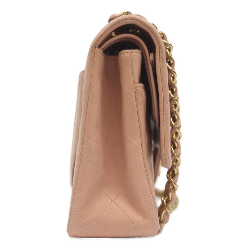 Chanel No 6 A01112 Pink Lamb Ghardware W Flap Matelasse 25