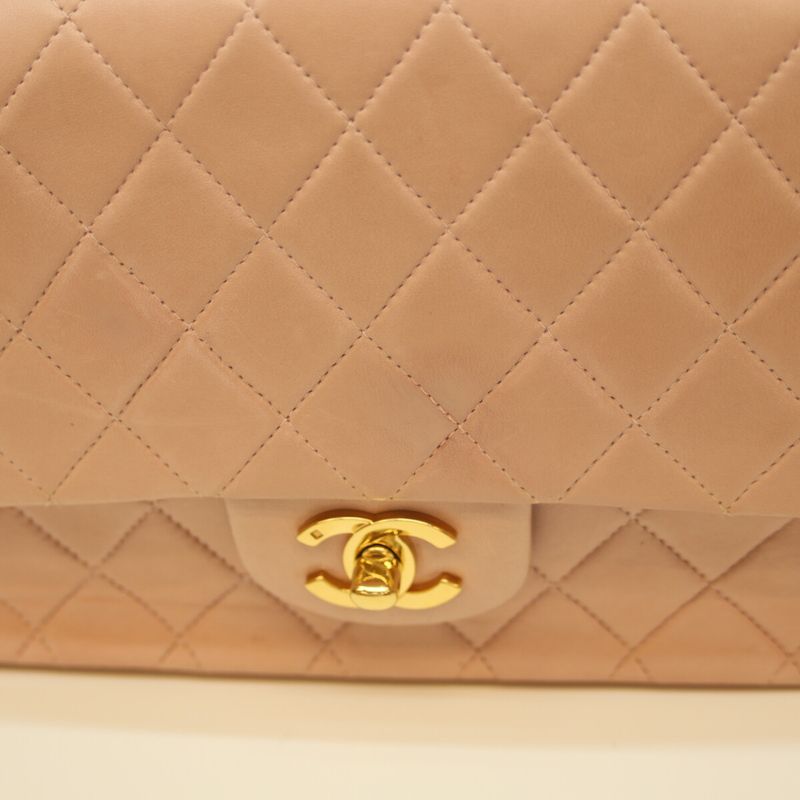 Chanel No 6 A01112 Pink Lamb Ghardware W Flap Matelasse 25