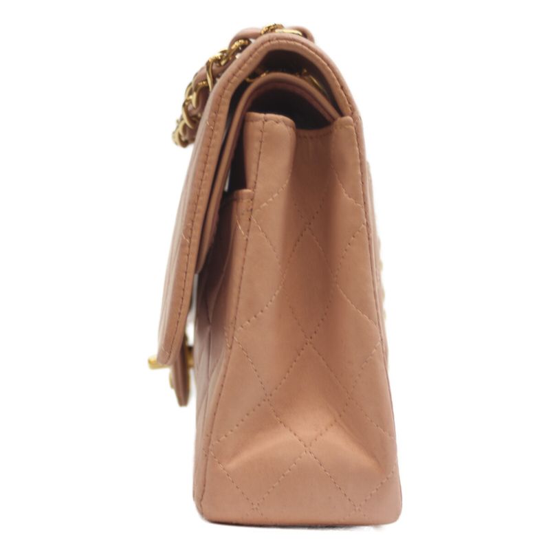 Chanel No 6 A01112 Pink Lamb GHW W Flap Matelasse 25