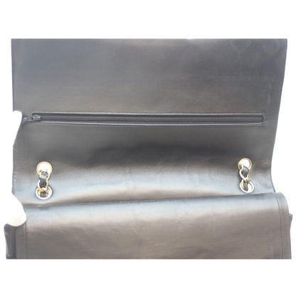 Chanel No 19 A58601 Black Lamb Ghardware W Flap Deca Matelasse Maxi 34