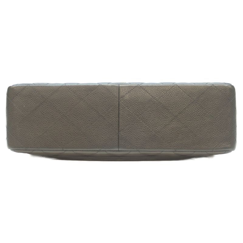 Chanel No 18 Black Caviar GHW Deca Matelasse 30 Single Flap Chain