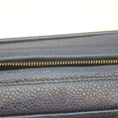 Chanel No 2 Navy Caviar Leather Pocket Coco Ball Square Chain Shoulder