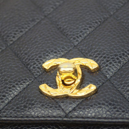 Chanel No 2 Navy Caviar Leather Pocket Coco Ball Square Chain Shoulder