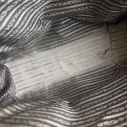 Prada Patent Leather Tote Bag Black Enamel Shoulder