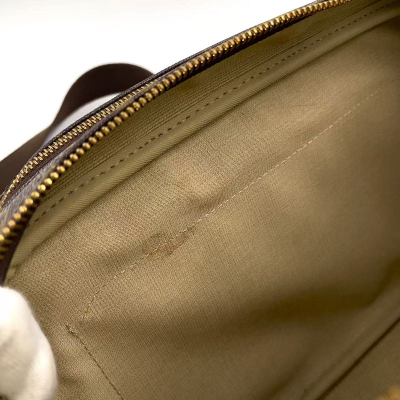 Louis Vuitton Reporter PM Monogram Leather × PVC Brown Shoulder Bag Gold M45254