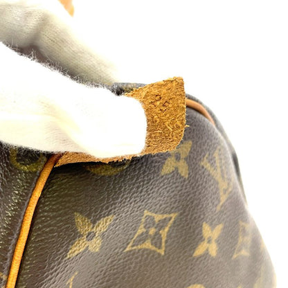 Louis Vuitton Speedy 25 Monogram Leather X PVC Brown Handbag Gold M41528