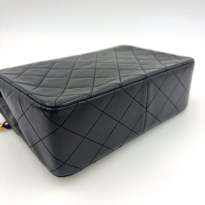 Chanel Matelasse Chain Serial No 1 Lambskin Black Shoulder Bag Gold